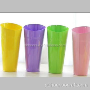 vasos de flores para plantador quadrado de ferro ao ar livre